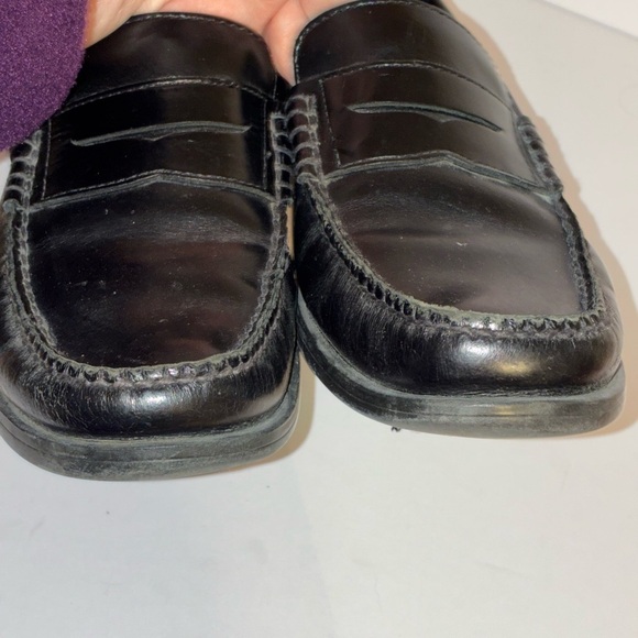 Rockport Mens Classic Leather Penny Loafers Shoes Size 8M Black Preppy